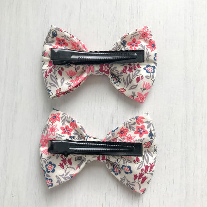 MinZ Studio Liberty Fabric Handmade Hair Ties and Clips Set - Fanciful