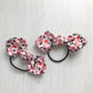 MinZ Studio Liberty Fabric Handmade Hair Ties and Clips Set - Silver Bells