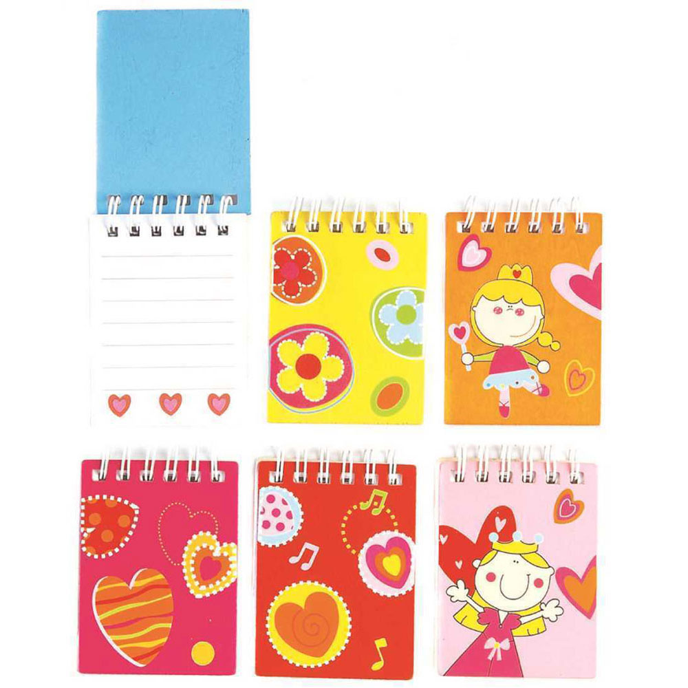 Six colourful Mini Notebooks by Kaper Kidz