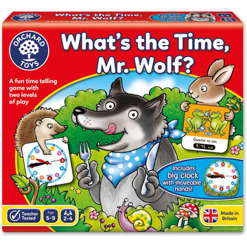 Orchard Toys What's the Time, Mr Wolf Time Telling Board Game