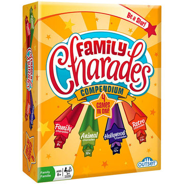 Outset Media Family Charades Compendium 4-in-1 Game