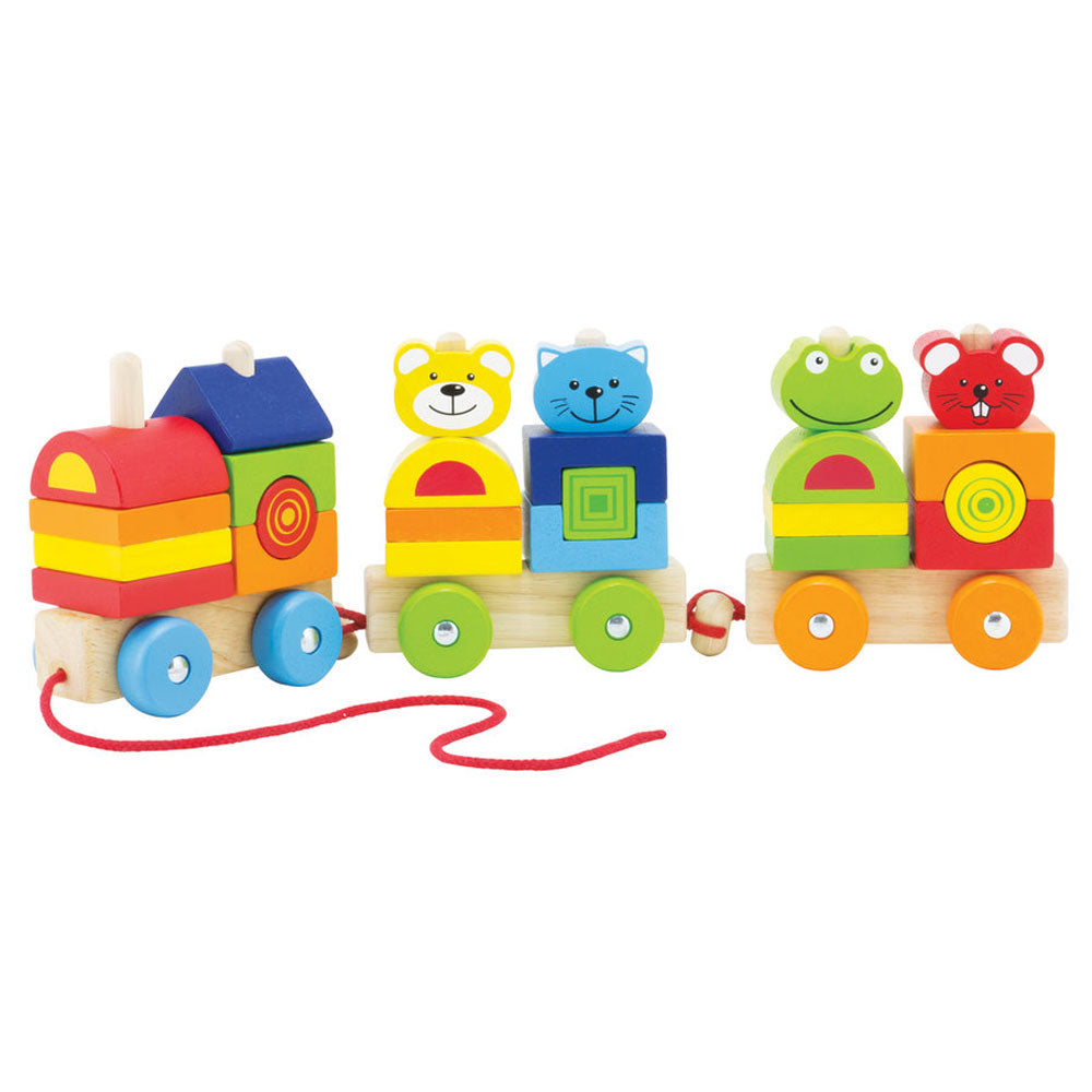 [DISCONTINUED] Pintoy Wooden Four Friends Train Pull-Along