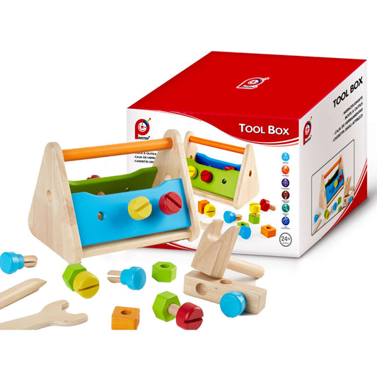 [DISCONTINUED] Pintoy Wooden Tool Box