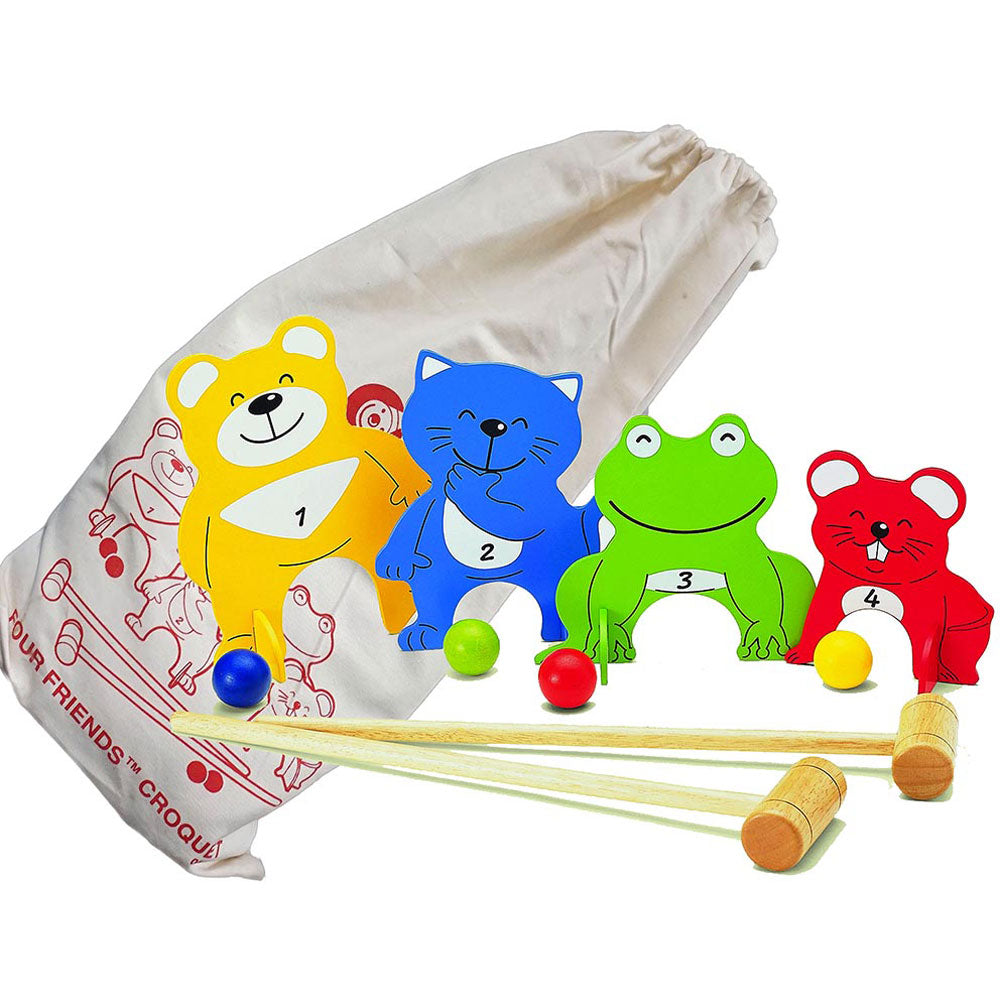 [DISCONTINUED] Pintoy Wooden Four Friends Croquet