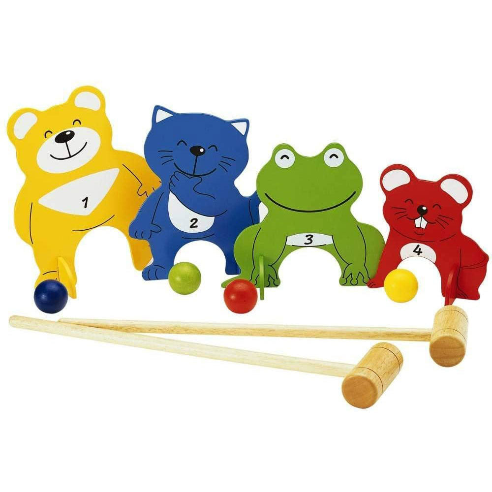 [DISCONTINUED] Pintoy Wooden Four Friends Croquet