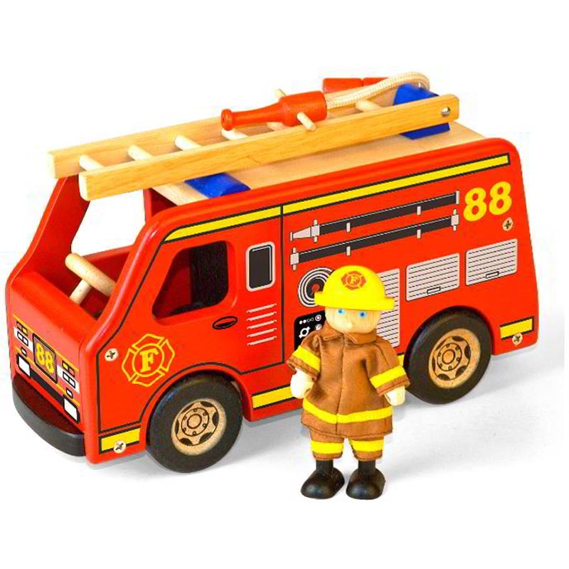 [DISCONTINUED] Pintoy Wooden Vehicle Fire Engine