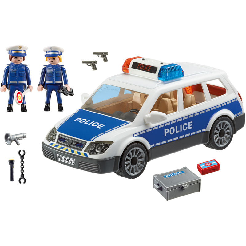 [DISCONTINUED] Playmobil City Action 6920 Police Car With Lights and Sound & FREE Cosmic Flying Disc