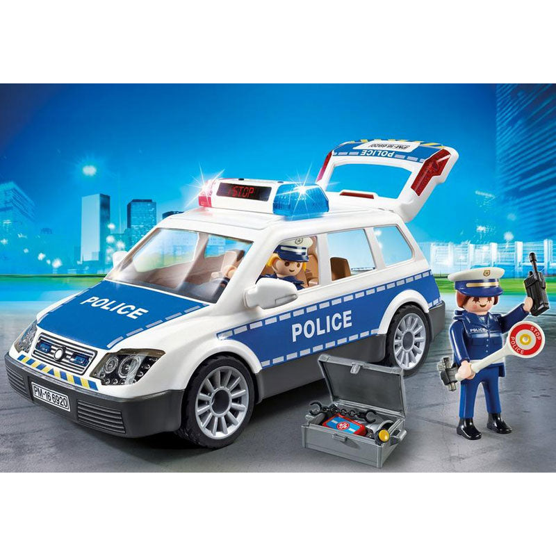 [DISCONTINUED] Playmobil City Action 6920 Police Car With Lights and Sound & FREE Cosmic Flying Disc