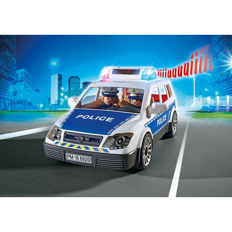 [DISCONTINUED] Playmobil City Action 6920 Police Car With Lights and Sound & FREE Cosmic Flying Disc