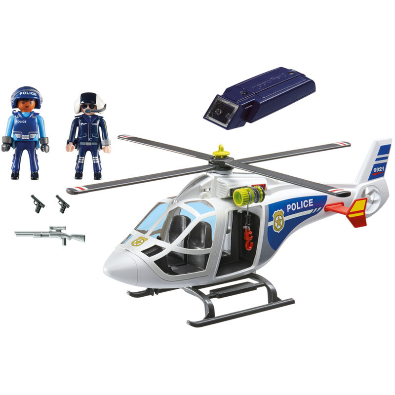 [DISCONTINUED] Playmobil City Action 6921 Police Helicopter with LED Searchlight