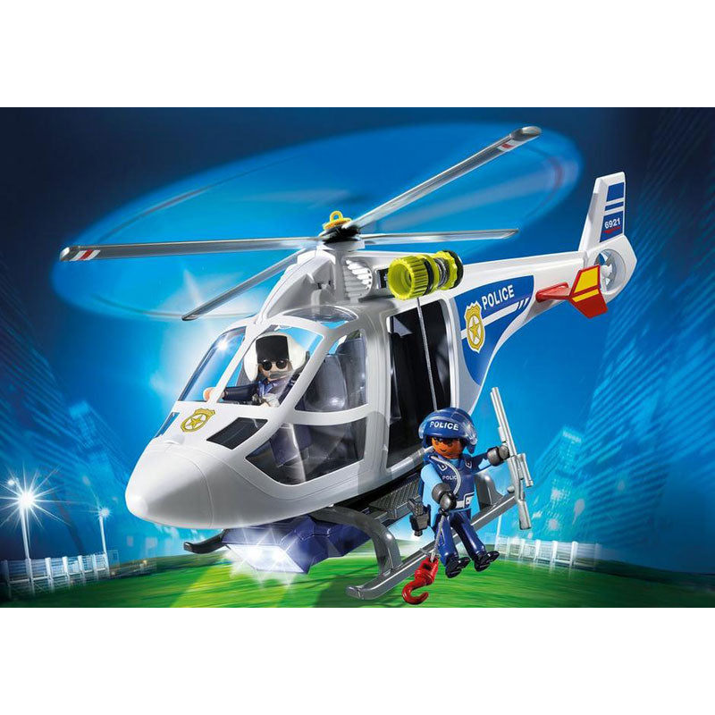 [DISCONTINUED] Playmobil City Action 6921 Police Helicopter with LED Searchlight
