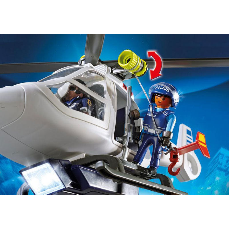 [DISCONTINUED] Playmobil City Action 6921 Police Helicopter with LED Searchlight