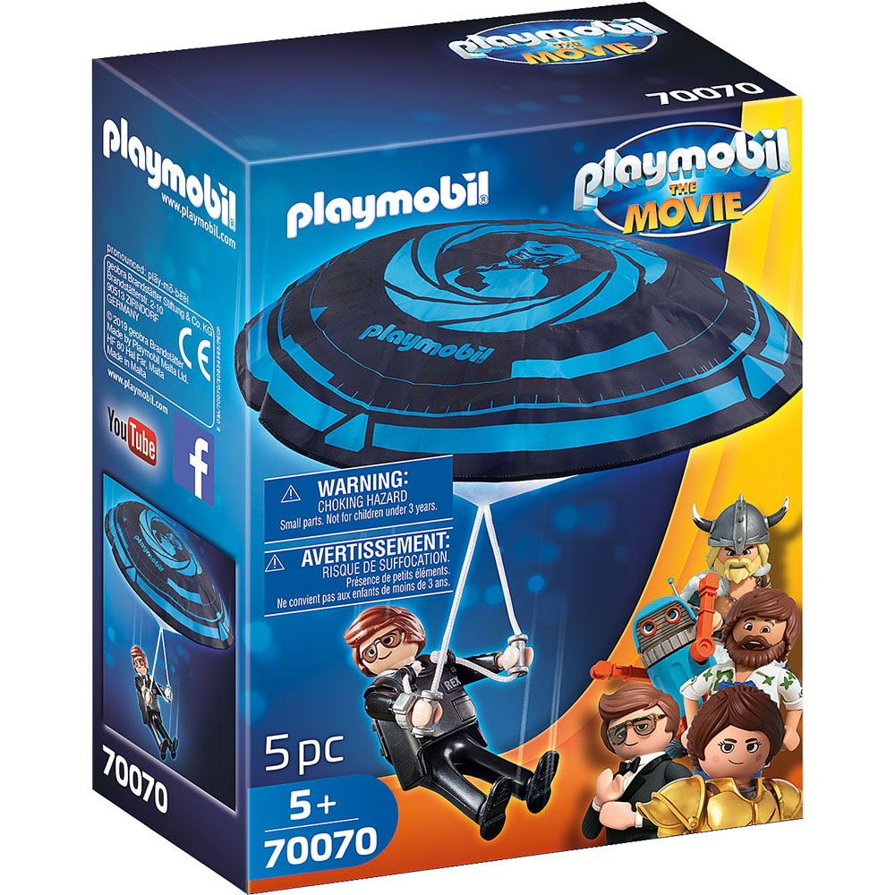 [DISCONTINUED] Playmobil The Movie Value Pack: Rex Dasher with Parachute + Marla with Horse + Gift Wrapping