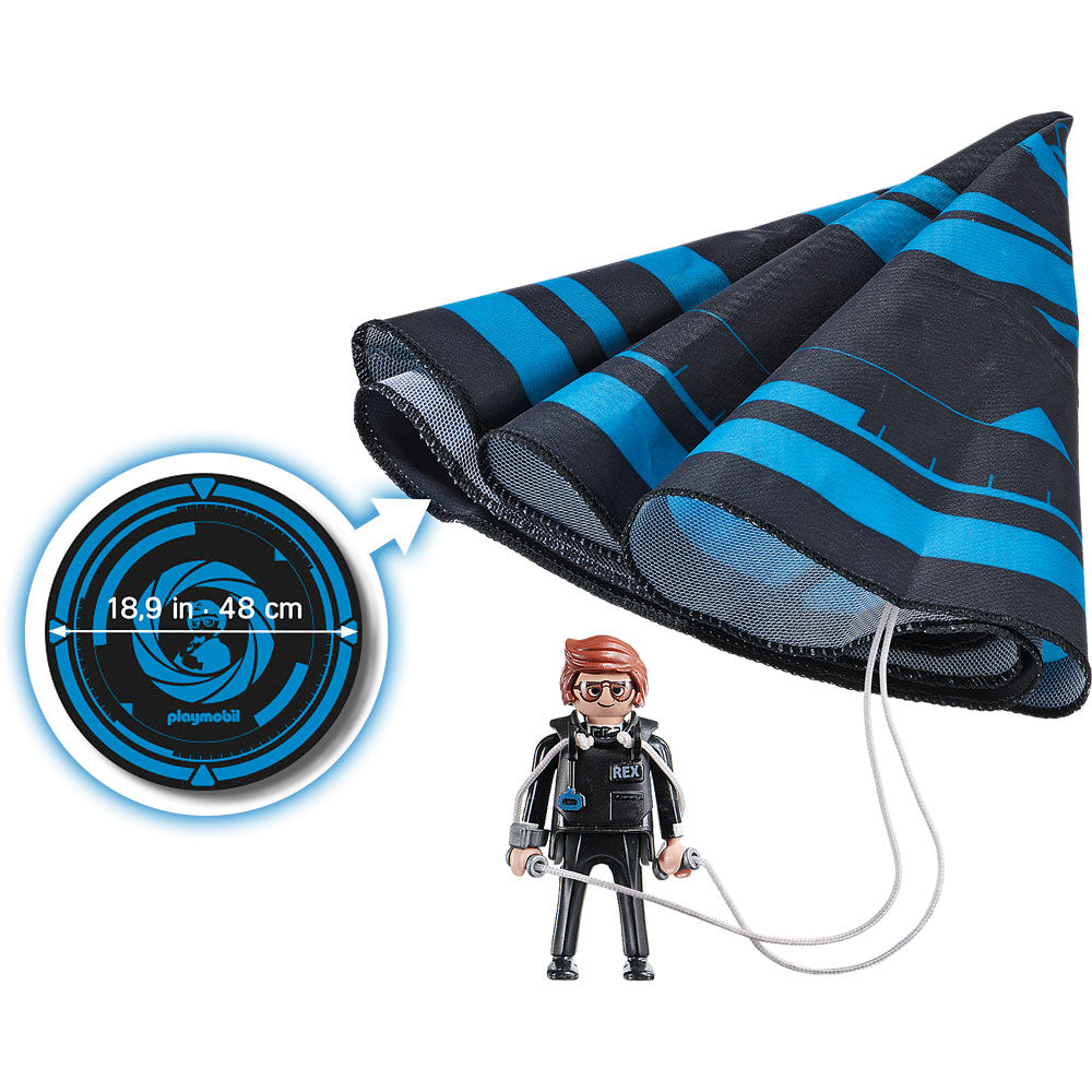 [DISCONTINUED] Playmobil The Movie Value Pack: Rex Dasher with Parachute + Marla with Horse + Gift Wrapping