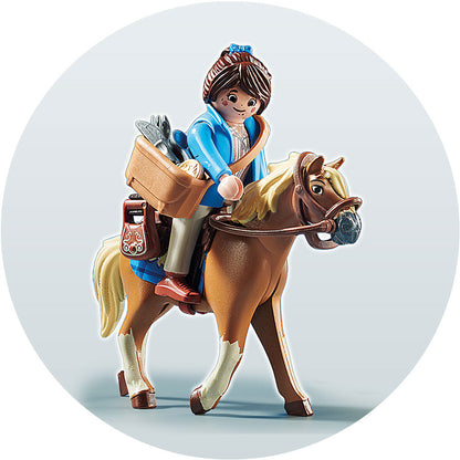 [DISCONTINUED] Playmobil The Movie Value Pack: Rex Dasher with Parachute + Marla with Horse + Gift Wrapping