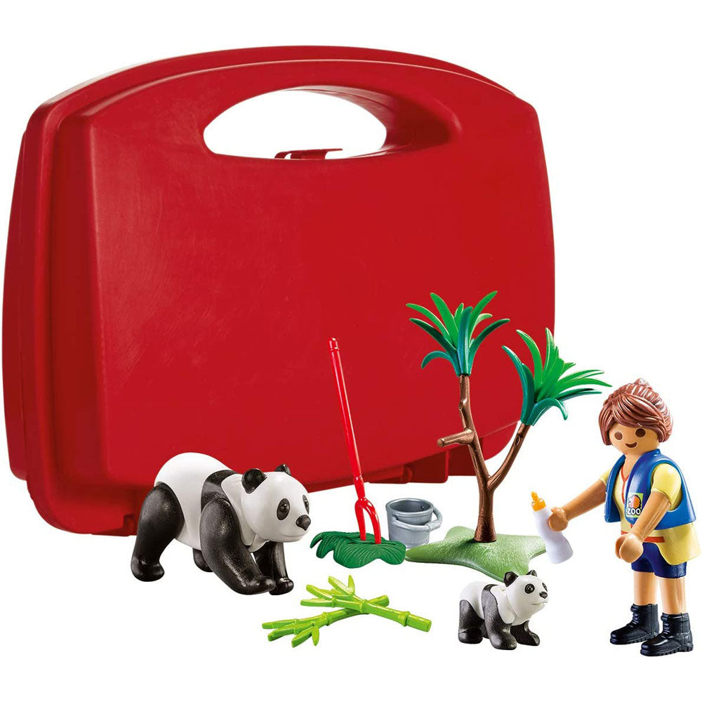 Playmobil City Life 70105 Panda Caretaker Carry Case