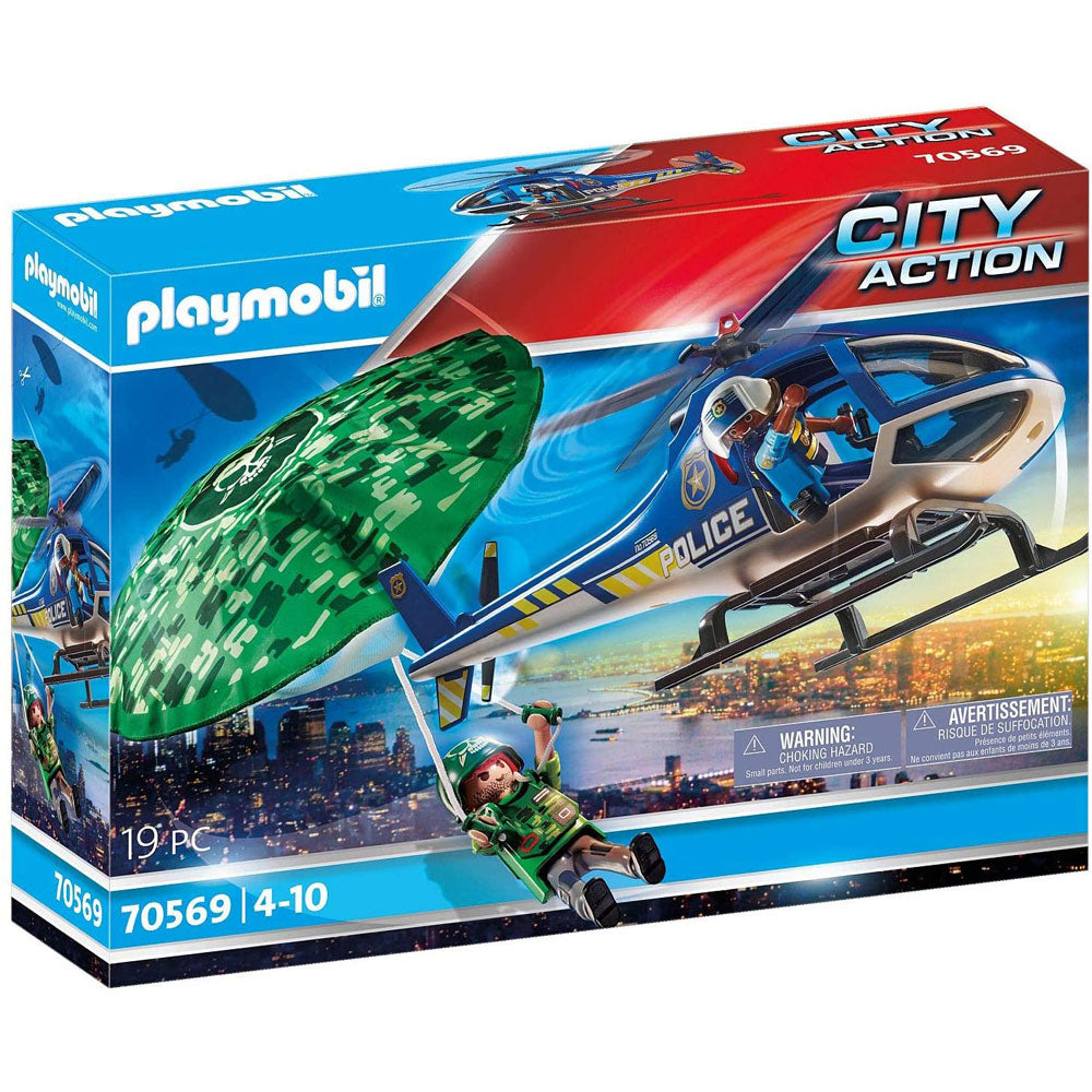[DISCONTINUED] Playmobil City Action 70569 Police Parachute Search & FREE Cosmic Flying Disc