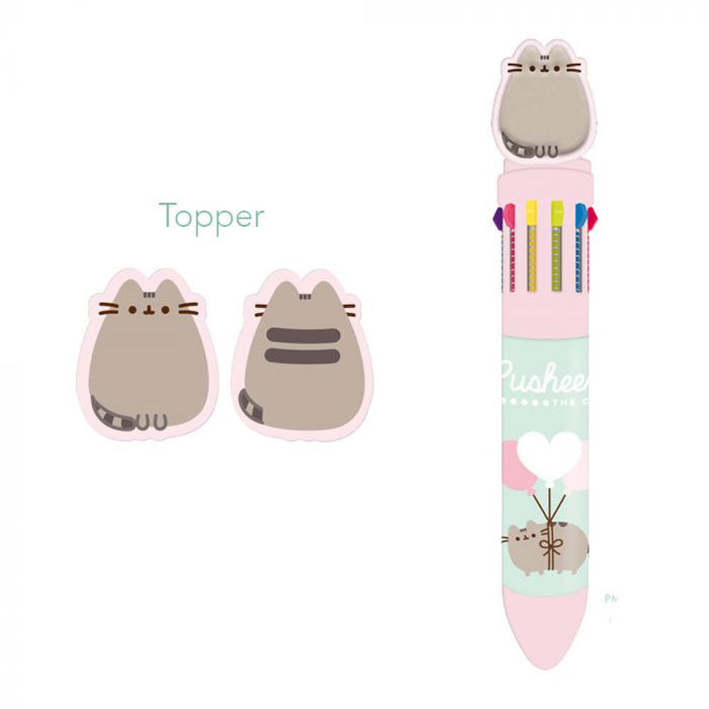 [DISCONTINUED] Pusheen Cat Gift Pack: Notebook + Colour Pen + Pencil Case + Water Bottle