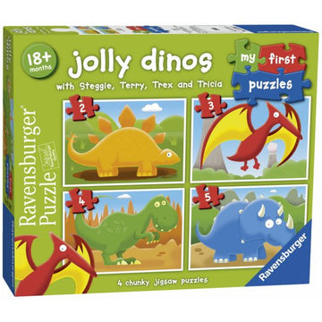 Ravensburger Jolly Dinos 2, 3, 4 & 5pc My First Puzzle