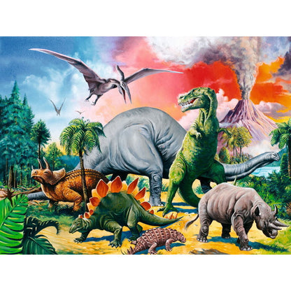 [DISCONTINUED] Ravensburger Among The Dinosaurs Puzzle 100pc