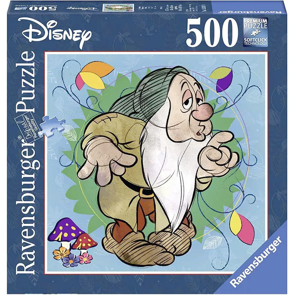 [DISCONTINUED] Ravensburger Disney Snow White and the Seven Dwarfs Puzzle 500pc Square: Sleepy