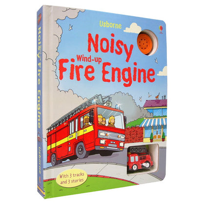 [DISCONTINUED] Usborne Wind-Up Book Value Pack: Noisy Fire Engine + Racing Cars