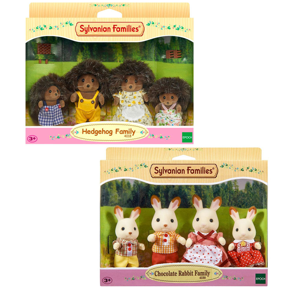 [DISCONTINUED] Sylvanian Families Family Value Pack: Hedgehog + Chocolate Rabbit