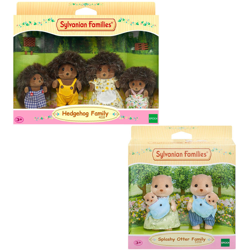 [DISCONTINUED] Sylvanian Families Family Value Pack - Hedgehog & Splashy Otter