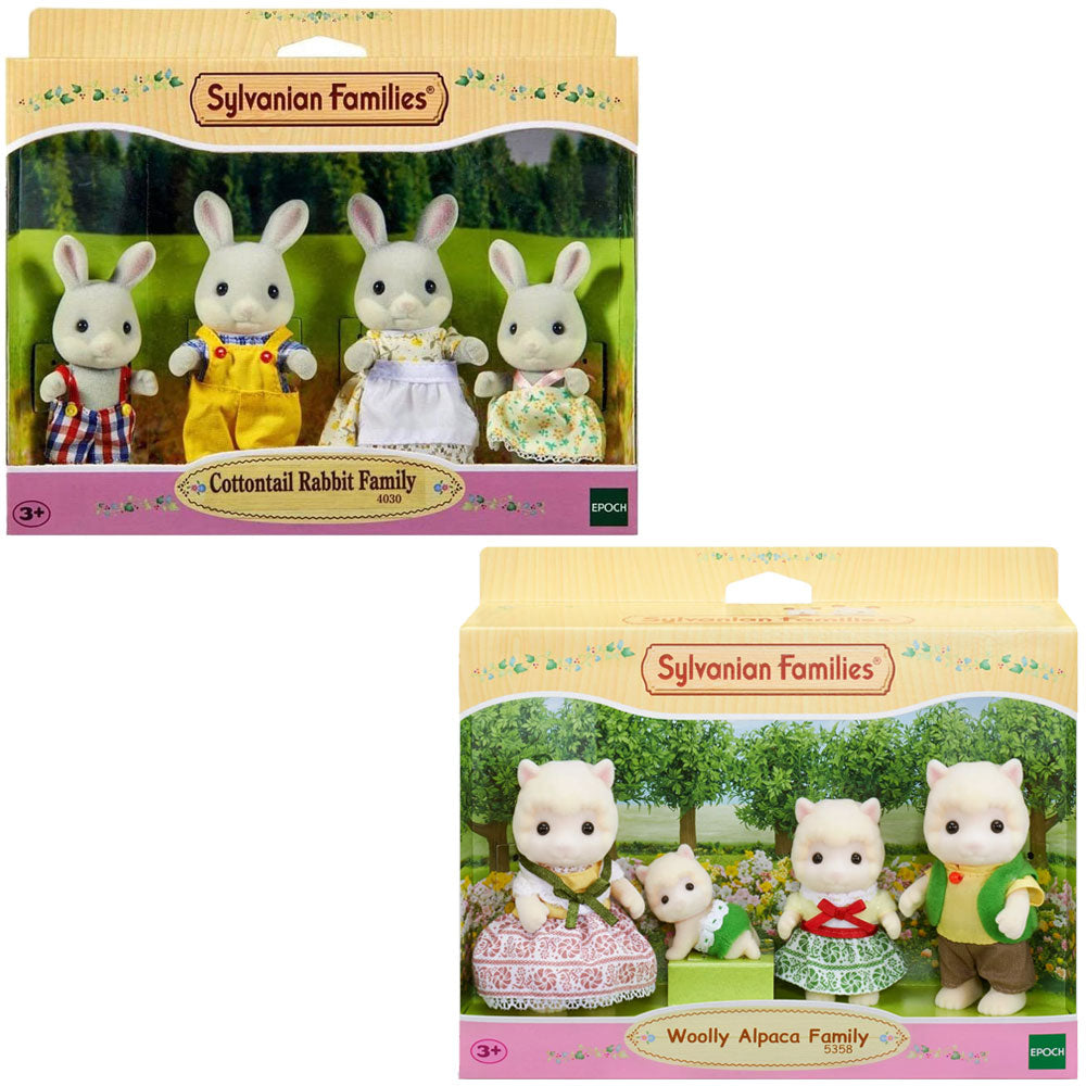 [DISCONTINUED] Sylvanian Families Family Value Pack: Cottontail Rabbit + Woolly Alpaca