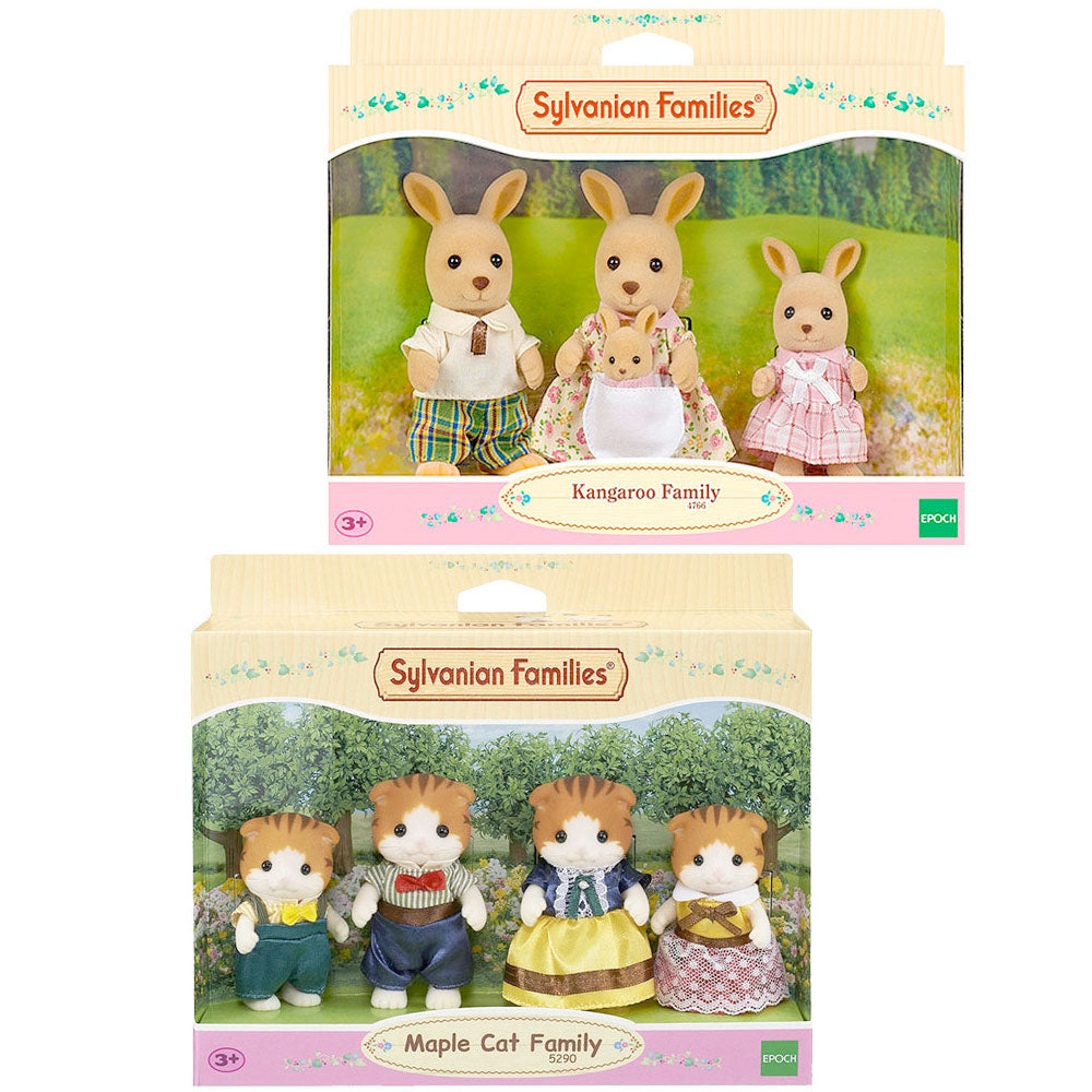 [DISCONTINUED] Sylvanian Families Family Value Pack - Kangaroo & Maple Cat