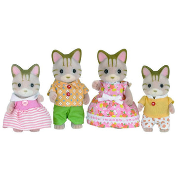 Sylvanian Families Striped Cat Family