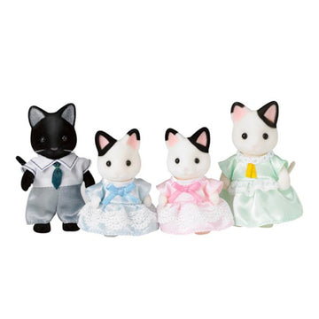 Sylvanian Families Tuxedo Cat Family