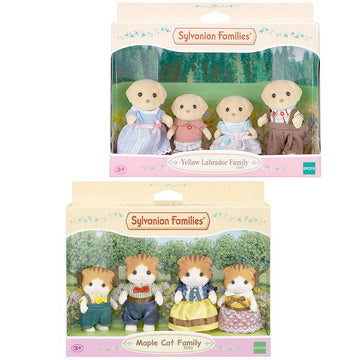 Sylvanian Families Family Value Pack - Yellow Labrador & Maple Cat