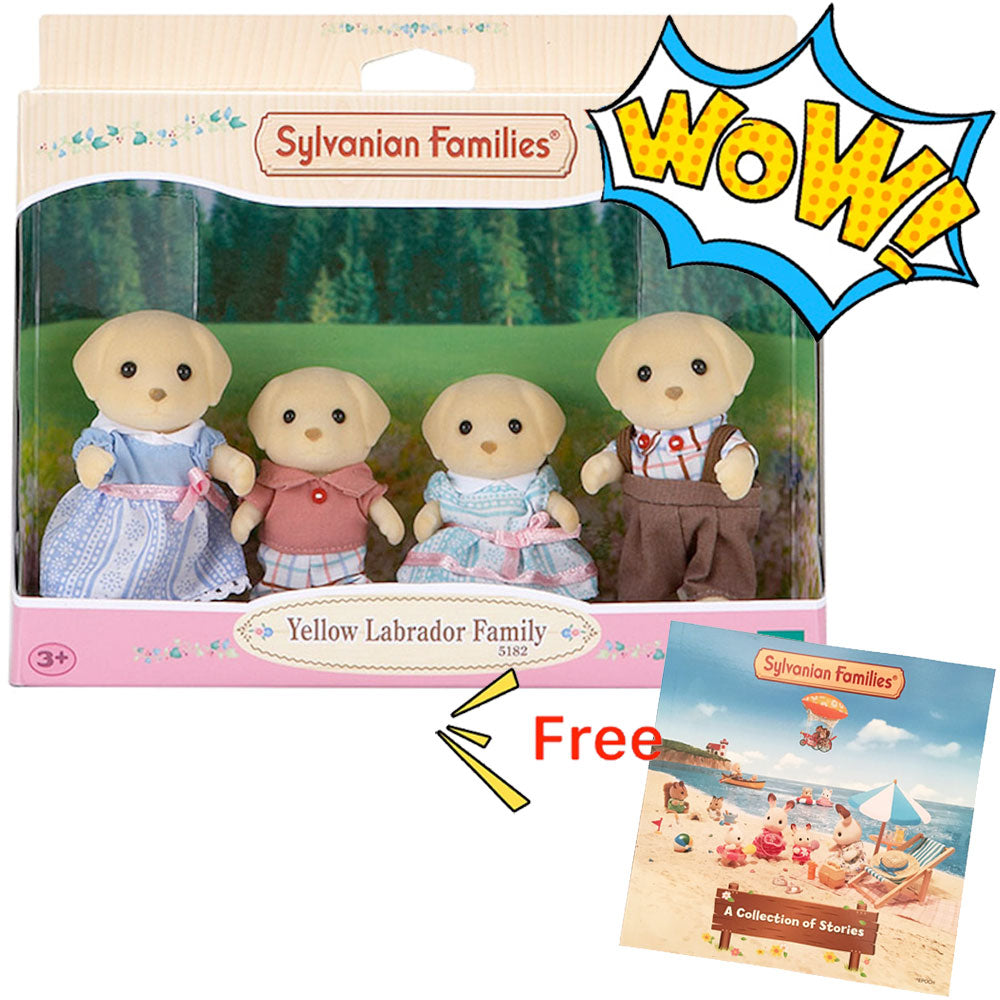 [DISCONTINUED] Sylvanian Families Yellow Labrador Family + FREE Story Book