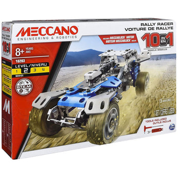 Meccano Construction Multi 10-in-1 Model Set 18203 Rally Racer