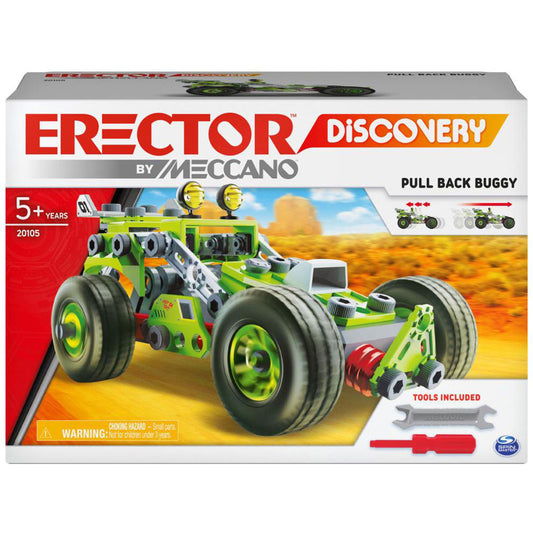 Meccano Junior 20105 3-in-1 Deluxe Pull-Back Buggy Building Kit