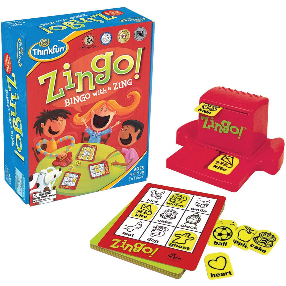 ThinkFun Zingo Game Value Pack: Bingo With A Zing + 123 Number
