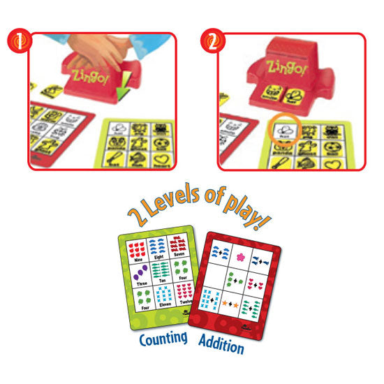 ThinkFun Zingo Game Value Pack: 123 Number Bingo + Sight Words