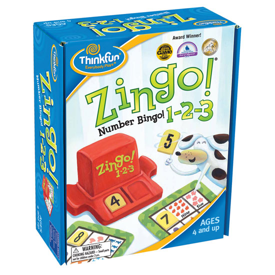 ThinkFun Zingo Game Value Pack: 123 Number Bingo + Sight Words