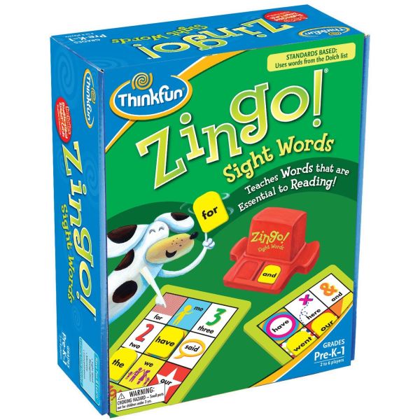 ThinkFun Zingo Game Value Pack: Bingo With A Zing + Sight Words