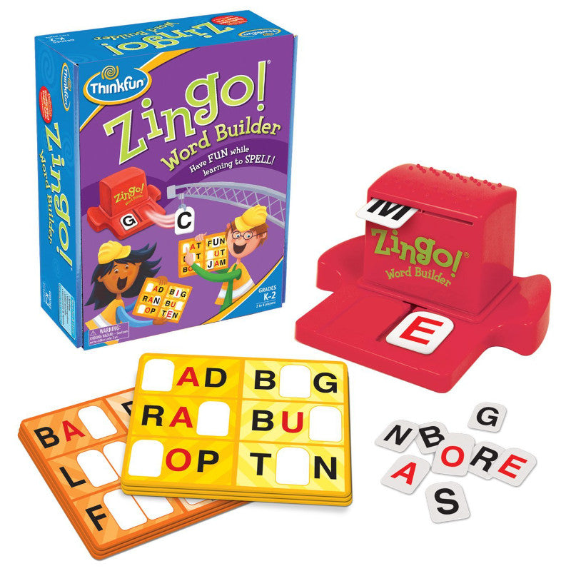 ThinkFun Zingo Game Value Pack: 123 Number Bingo + Word Builder