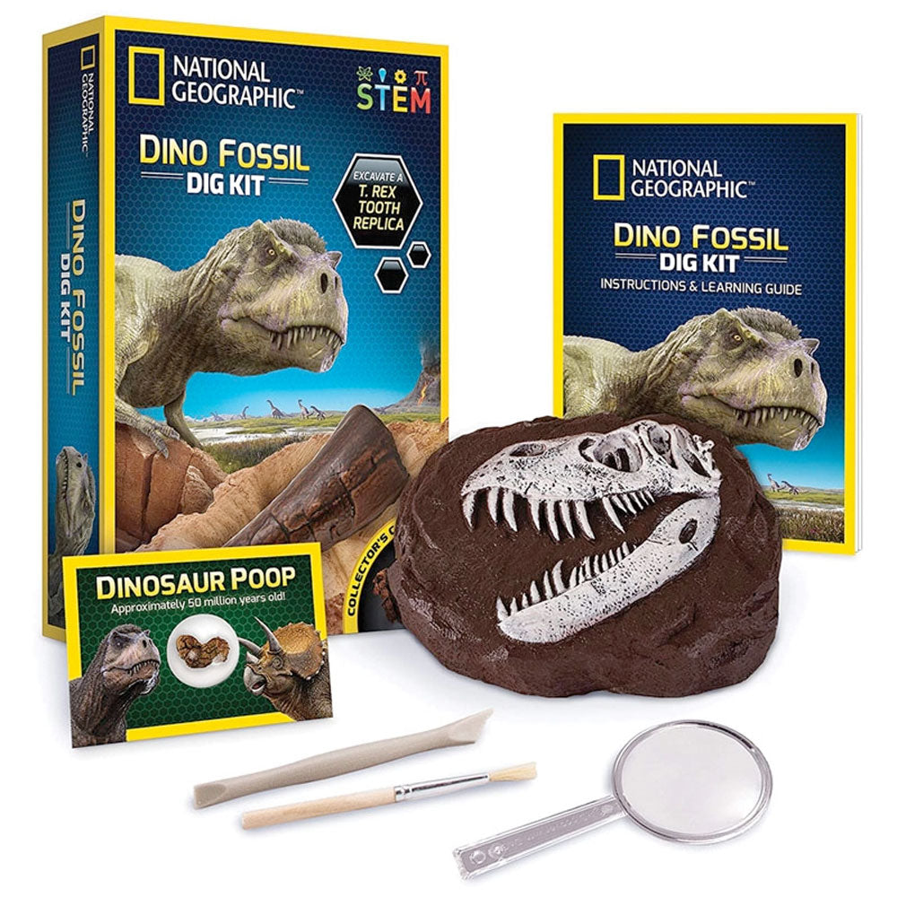 National Geographic Science Value Pack: Dino Fossil + Gemstone