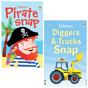 Usborne Snap Card Game Value Pack: Pirate + Diggers & Trucks