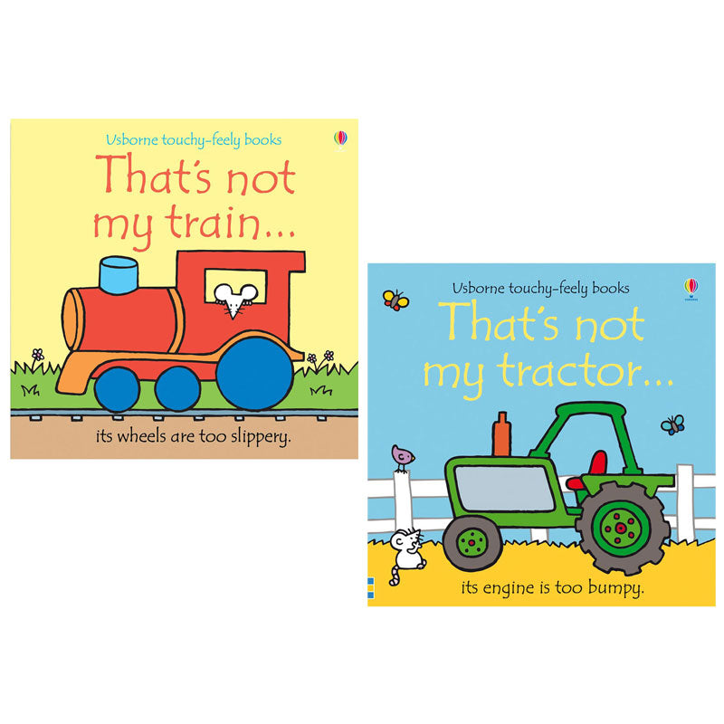 [DISCONTINUED] Usborne Touchy-Feely Board Book Value Pack: That's Not My Train + That's Not My Tractor
