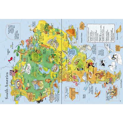Usborne Lift-the-Flap Picture Atlas Board Book with World Map