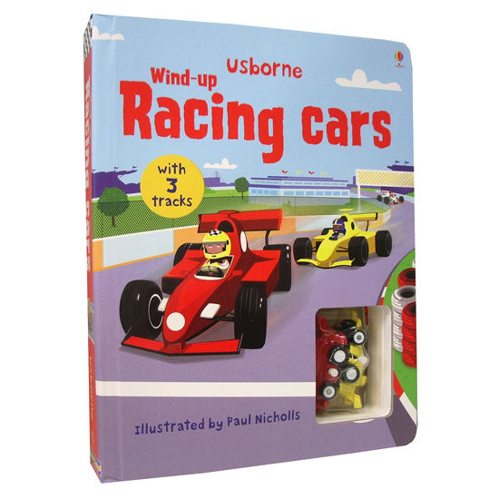 [DISCONTINUED] Usborne Wind-Up Racing Cars Interactive Book