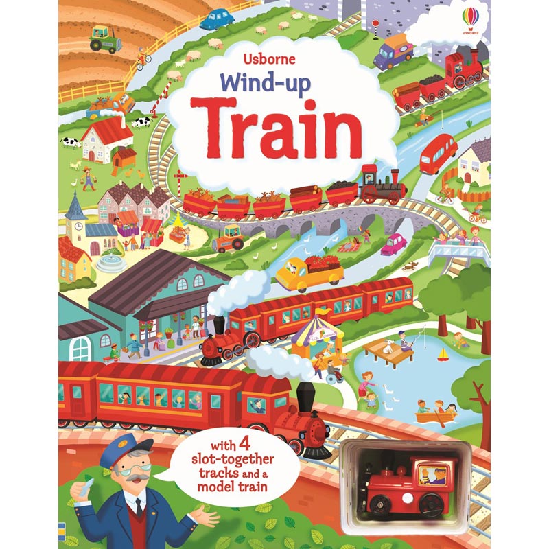 [DISCONTINUED] Usborne Wind-up Train Interactive Book