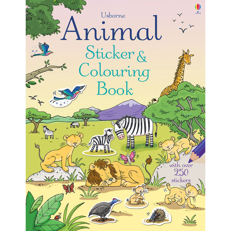 Usborne Animal Sticker & Colouring Book