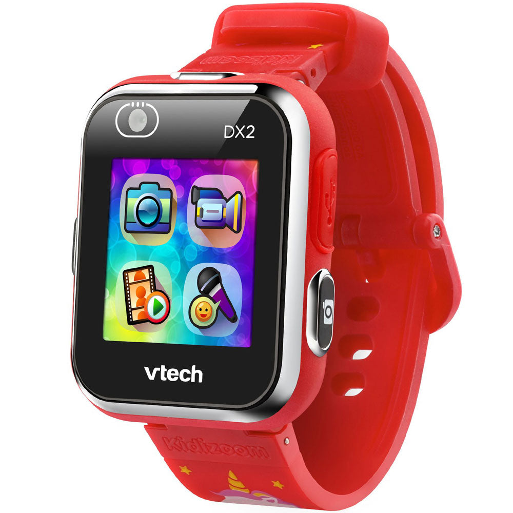 VTech Kidizoom Smart Watch DX2 Red with Unicorn Pattern