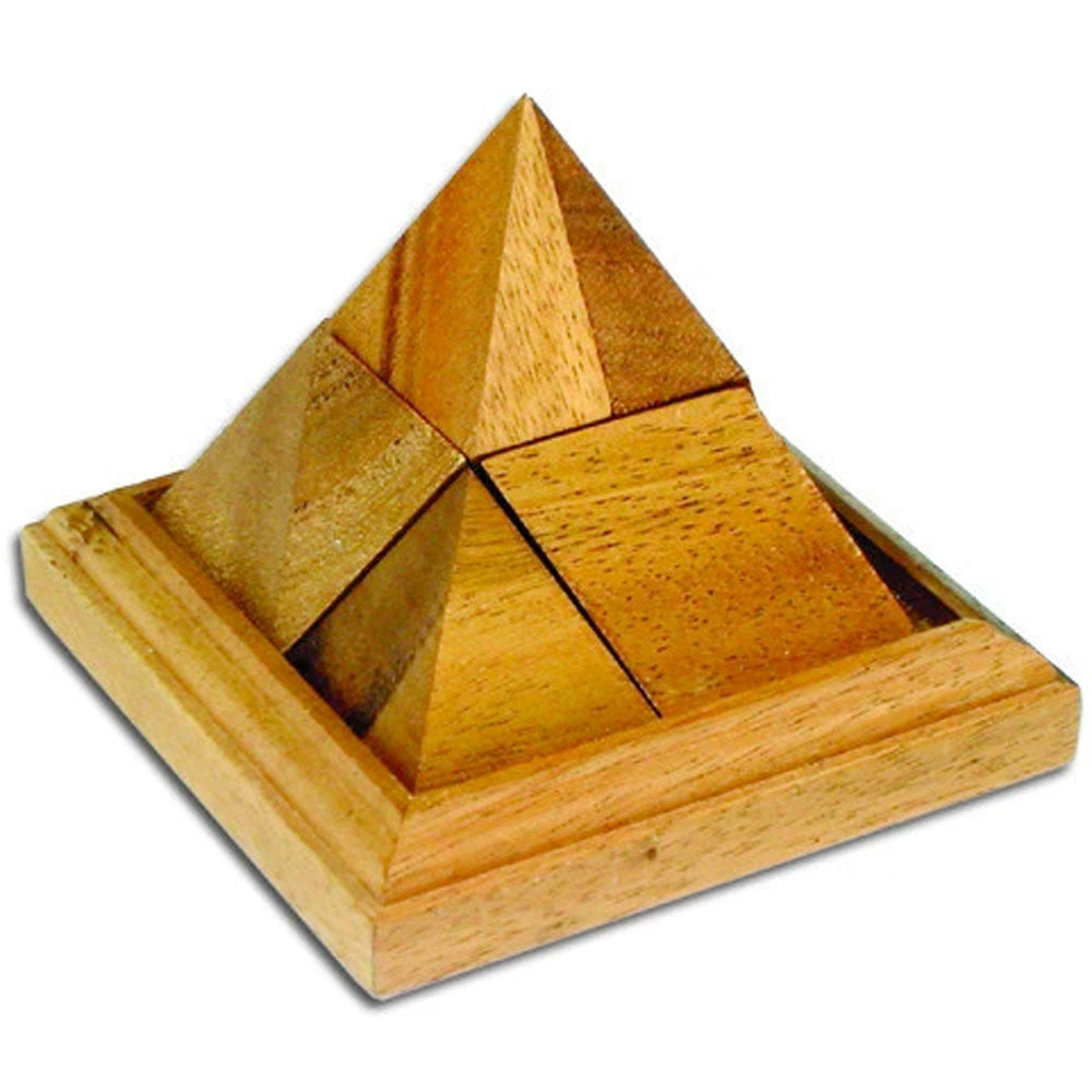 [DISCONTINUED] Wolfpack Games 9-Piece Pyramid Wooden 3D Puzzle